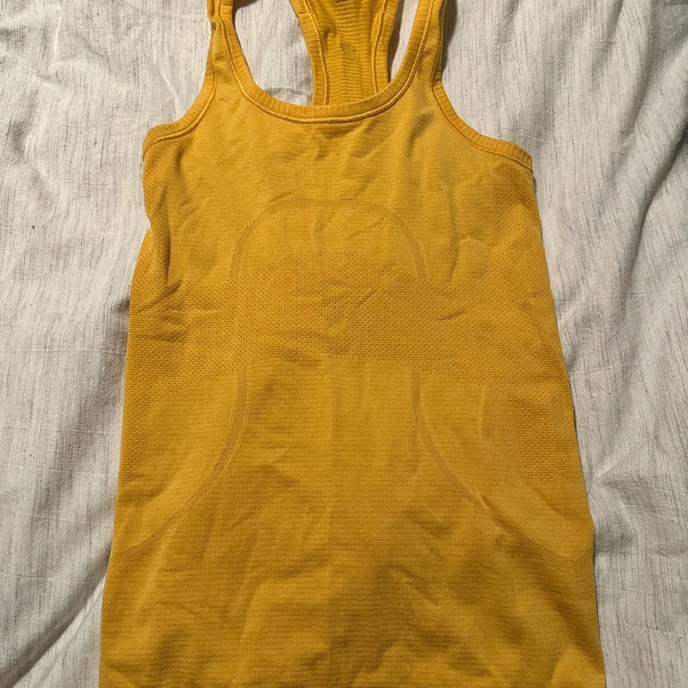 lululemon athletica Yellow Tank Top